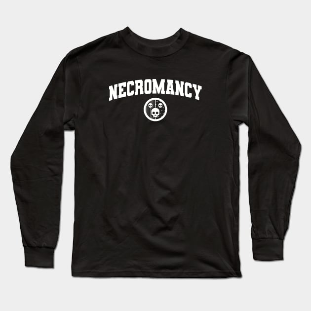 DnD Magic School Necromancy Long Sleeve T-Shirt by DnlDesigns